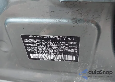 2017 Subaru Forester 2.5I Premium from USA, damaged, VIN JF2SJAEC7HH444330